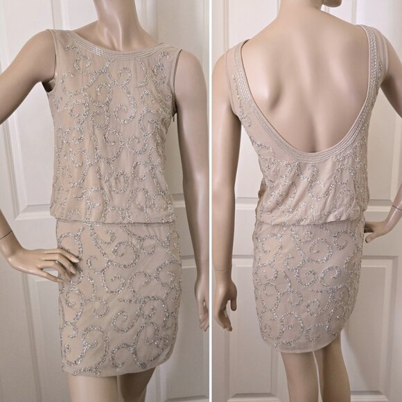 Frock and Frill Beaded Sleeveless Mini Dress SZ 2 (XS) - Picture 1 of 14